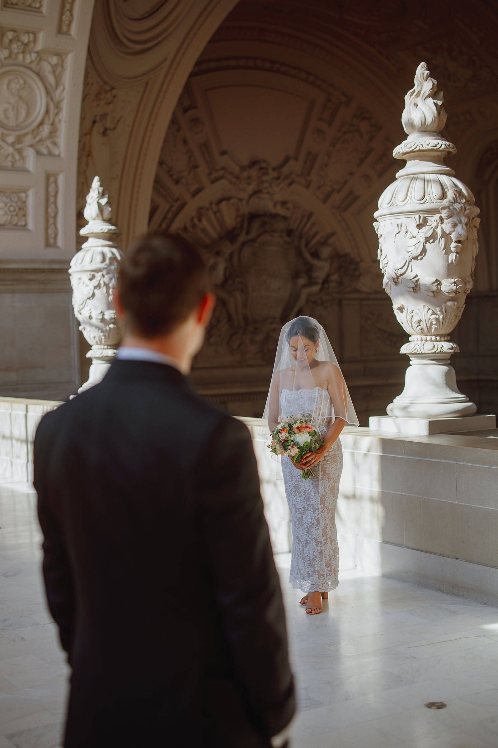 Bride and Groom at SF City Hall