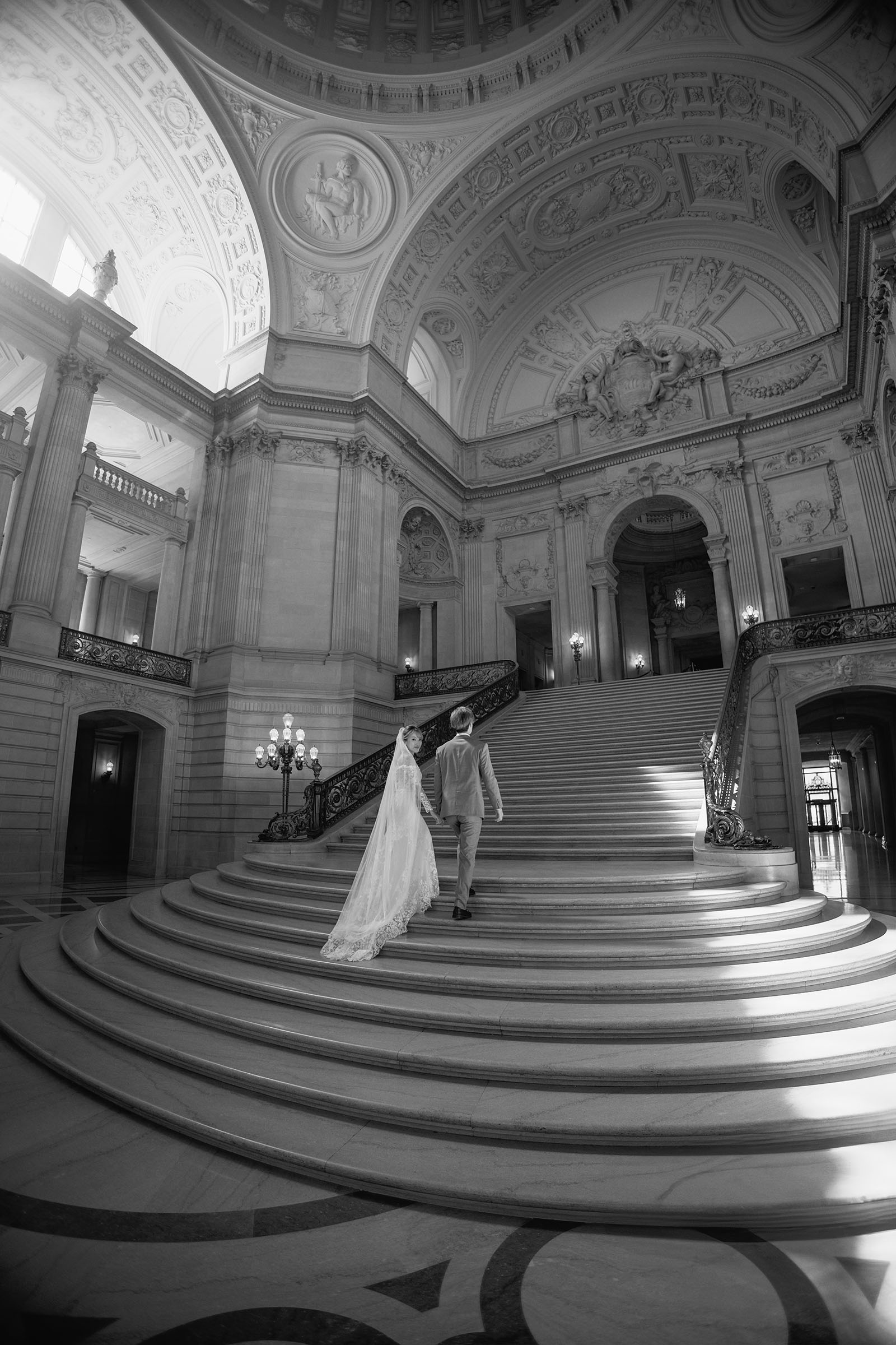 Bride and Groom Grand Staircase