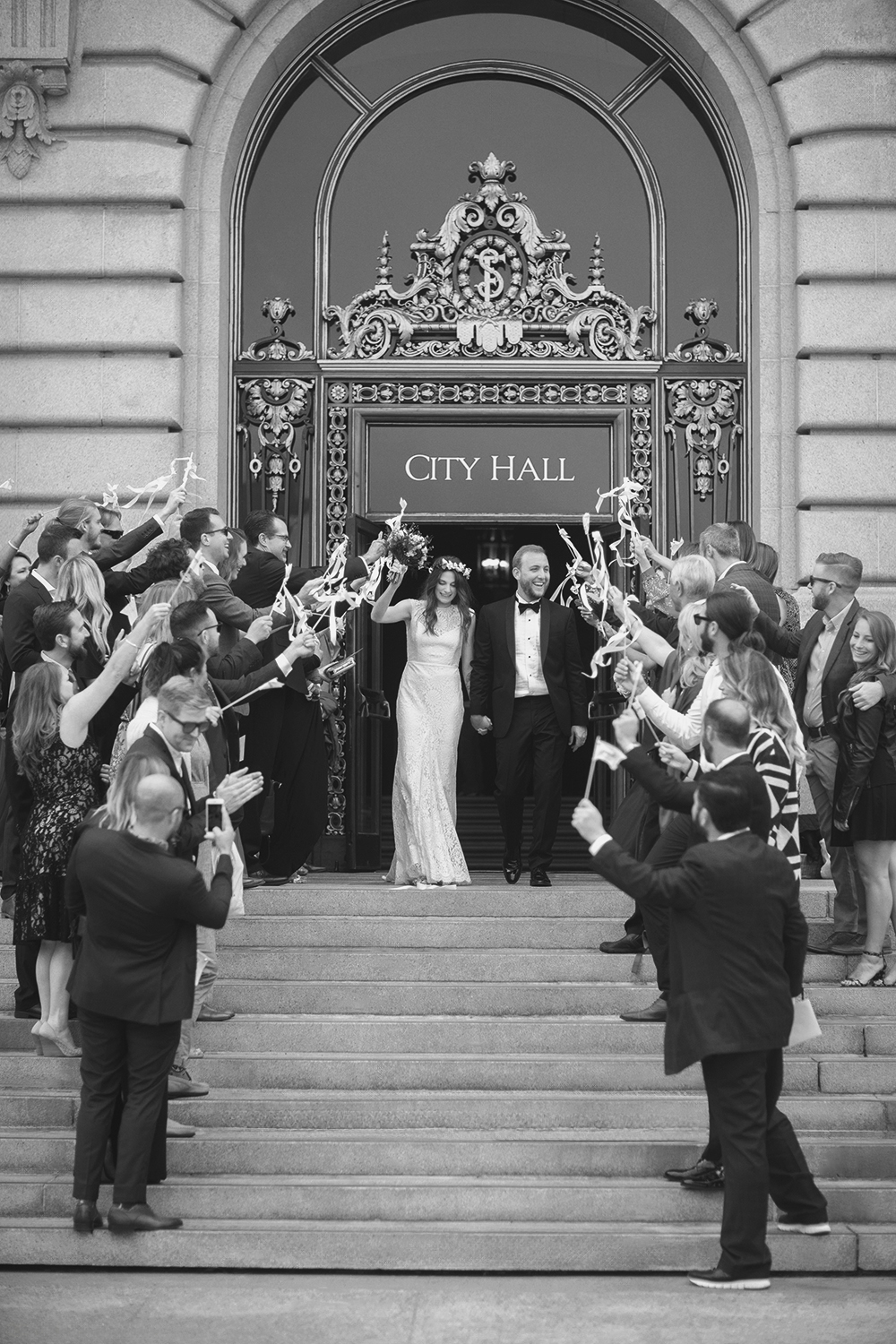 Just Married at City Hall